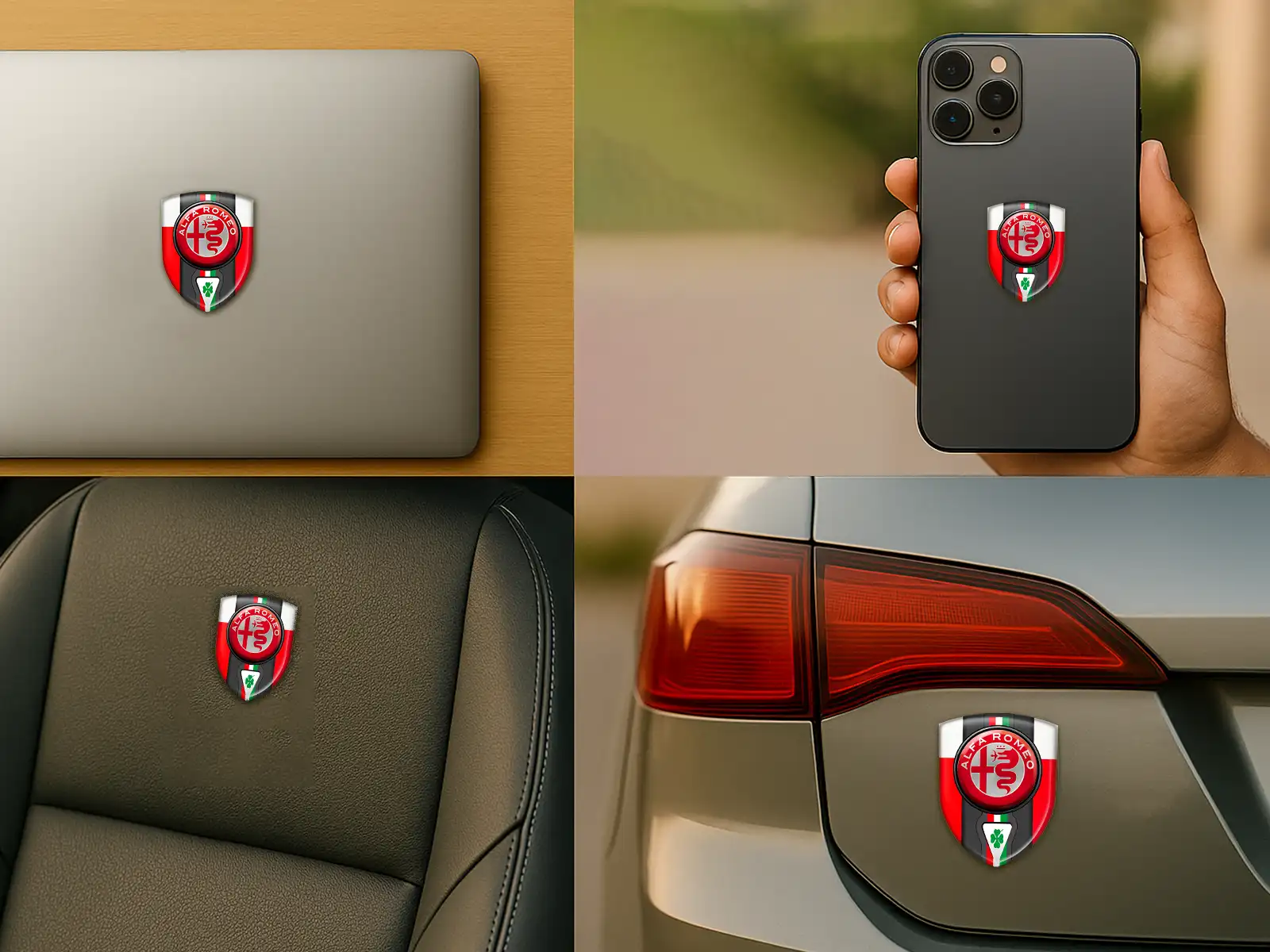 Alfa Romeo Fensteraufkleber Racing Hochwertig Robust